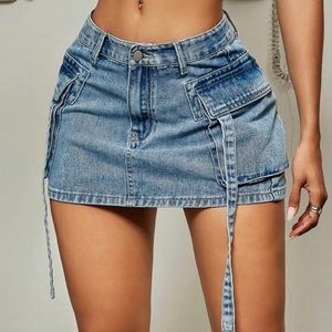 denim jean skirt